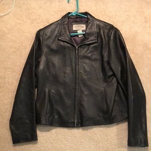 Black Leather Jean Jacket